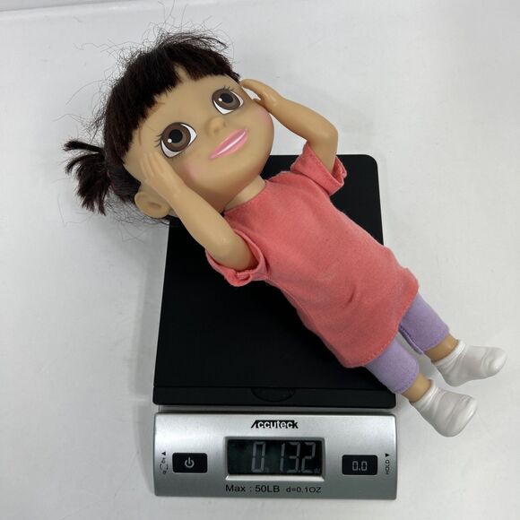 Vintage Monsters Inc Babblin Boo 11" Talking Doll Closed Mouth 2001 Tested Works - Picture 9 of 12